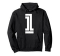 1 Sports Team Number Fan Hoodie - Fun Novelty Design Unisex