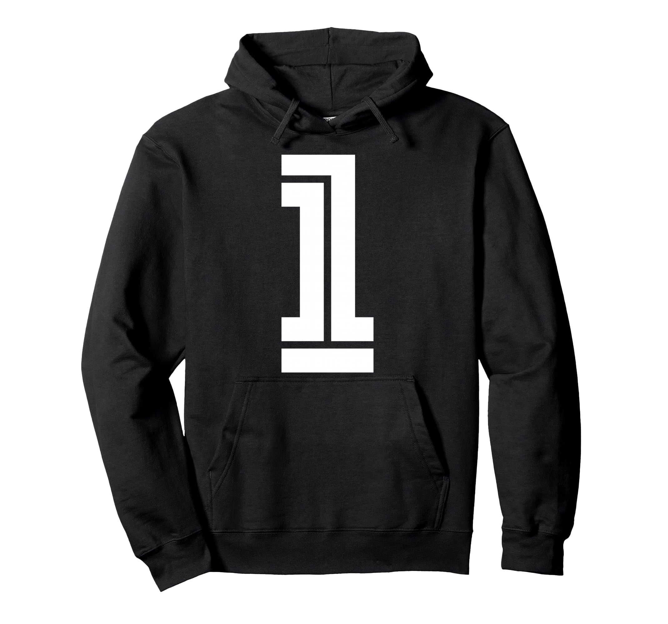1 Sports Team Number Fan Hoodie - Fun Novelty Design Unisex