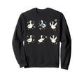 Silly Goose Playing Soccer Sweatshirt - Fun Novelty Design Men Women