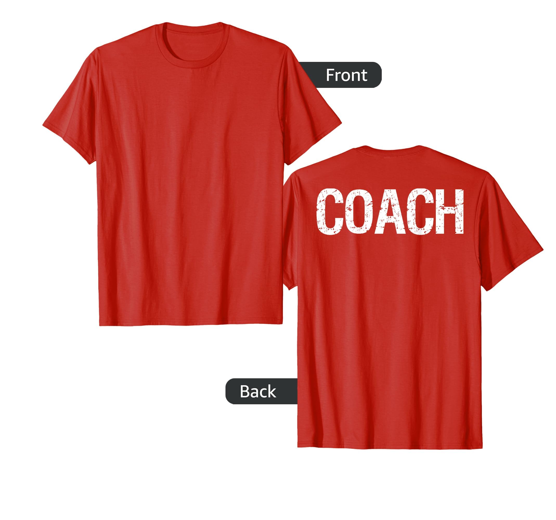 Coach Back Coaches Soccer Baseball Football T-Shirt - Graphic Print Unisex