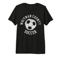 Whitman County Soccer Distressed 90S Tri T-Shirt - Trendy Graphic Unisex