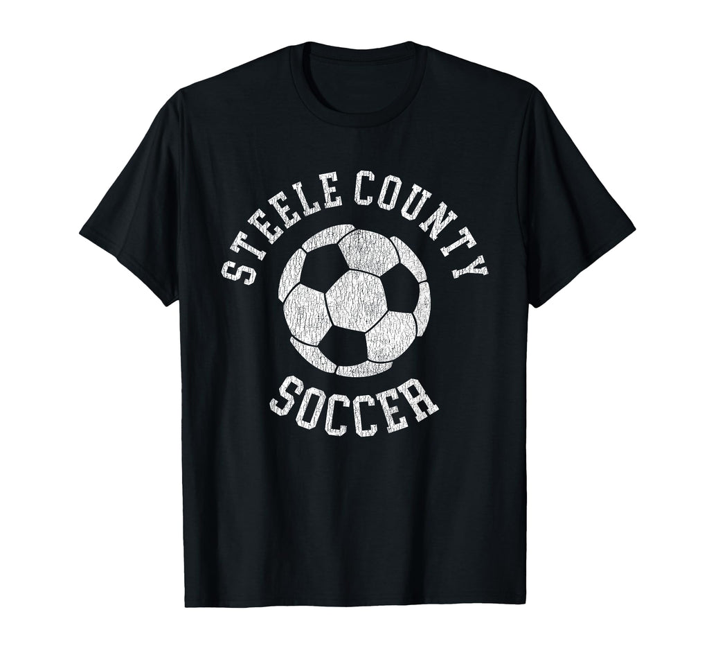 Steele County Soccer Distressed T-Shirt - Casual Everyday Wear for Adults