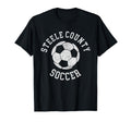 Steele County Soccer Distressed T-Shirt - Casual Everyday Wear for Adults