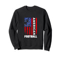 American Football Distressed Usa Sweatshirt - Minimalist Print Men Women