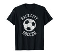 Rack City Soccer Distressed 90S T-Shirt - Trendy Graphic Men Women
