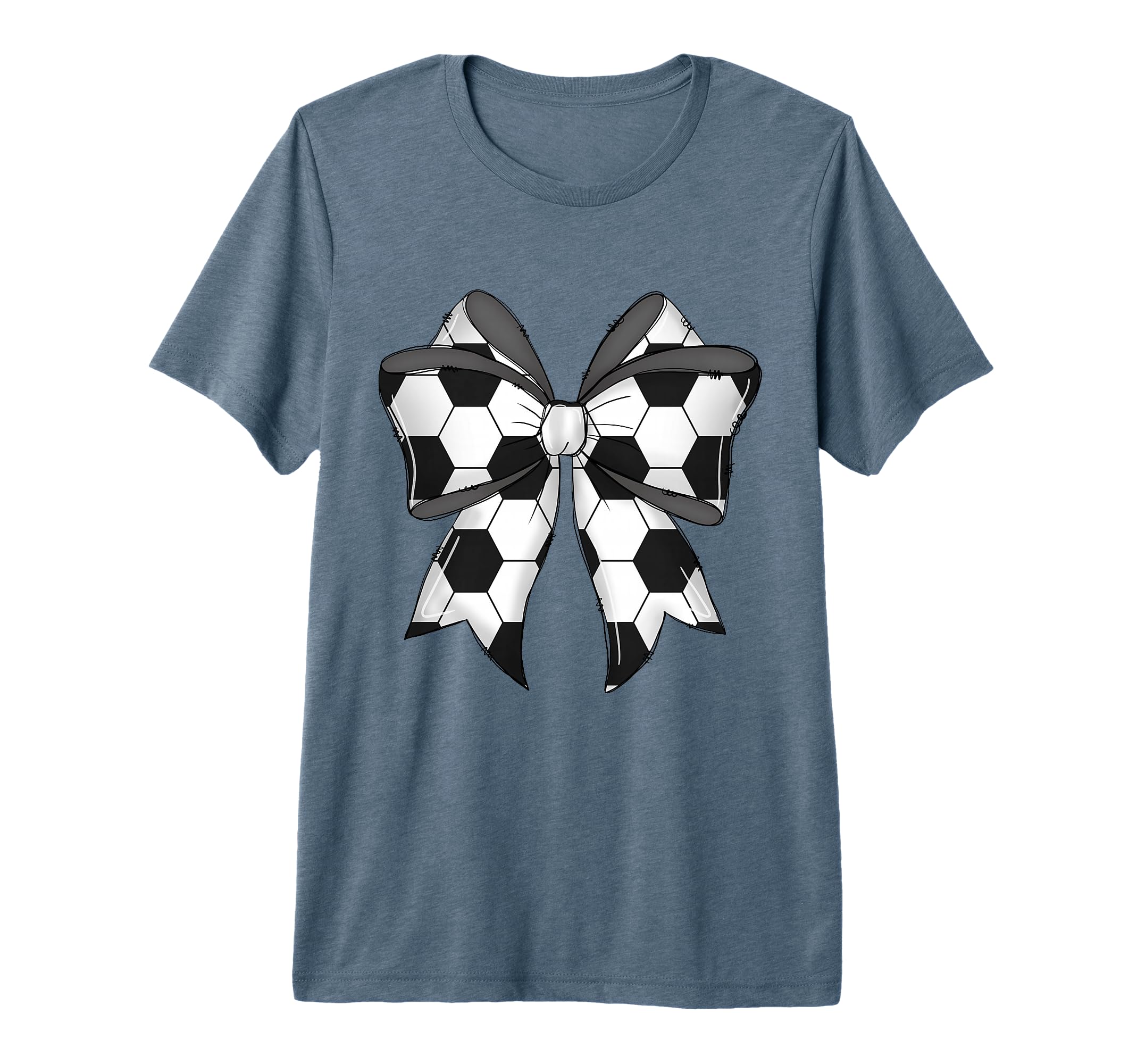 Coquette Bow Funny Soccer Ball Mom Life T-Shirt - Novelty Apparel Unisex