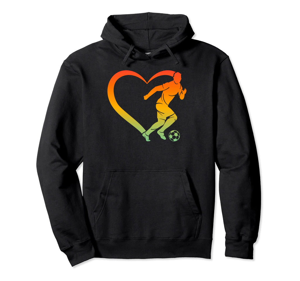 Soccer Player Soccer Heart Soccer Hoodie - Casual Everyday Wear for Adults