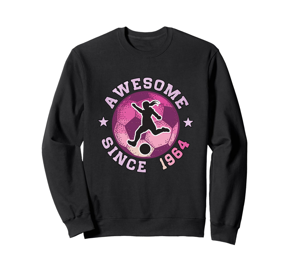 62Th Birthday Soccer Player Sweatshirt - Minimalist Print for Adults