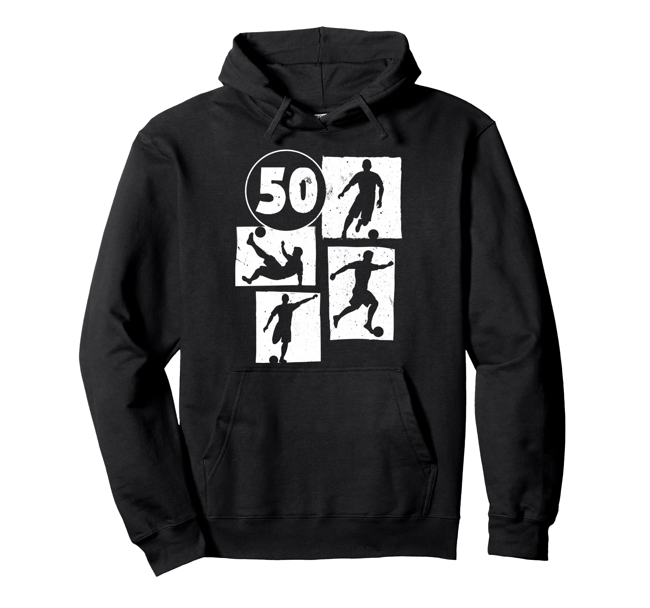 50Th Birthday Soccer Player Football 50 Hoodie - Novelty Apparel Men Women