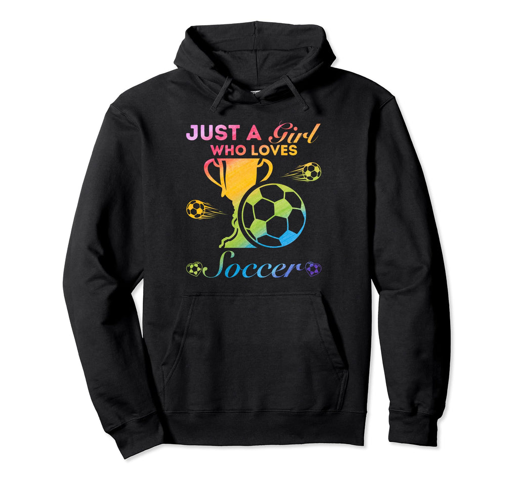 Just Who Loves Soccer Hoodie - Graphic Print for Adults
