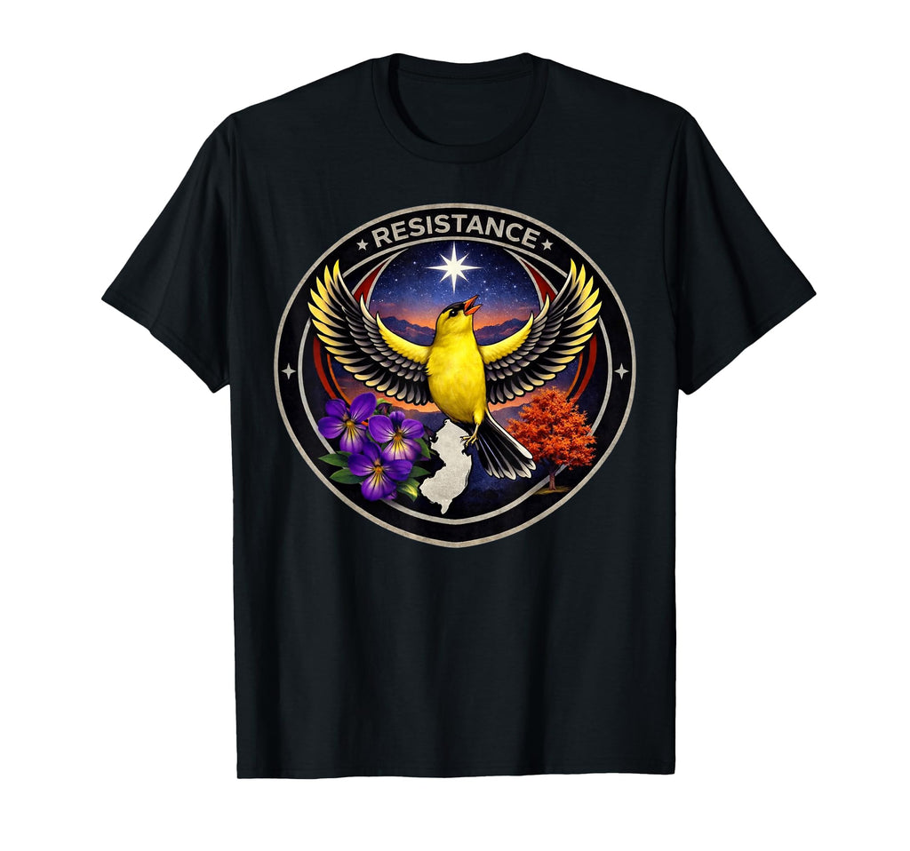 New Jersey Nj Rebel Bird Alliance T-Shirt - Custom Art Print Men Women