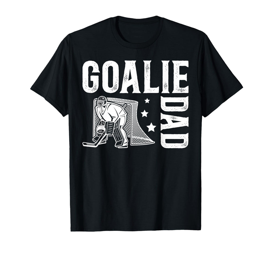 Ice Hockey Goalie Dad Ice Hockey T-Shirt - Casual Everyday Wear for Adults