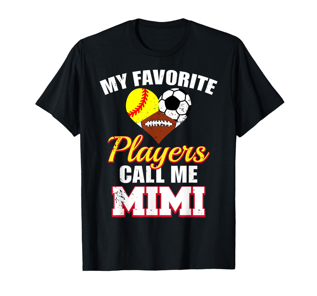 My Favorite Players Softball Football T-Shirt - Novelty Apparel Men Women