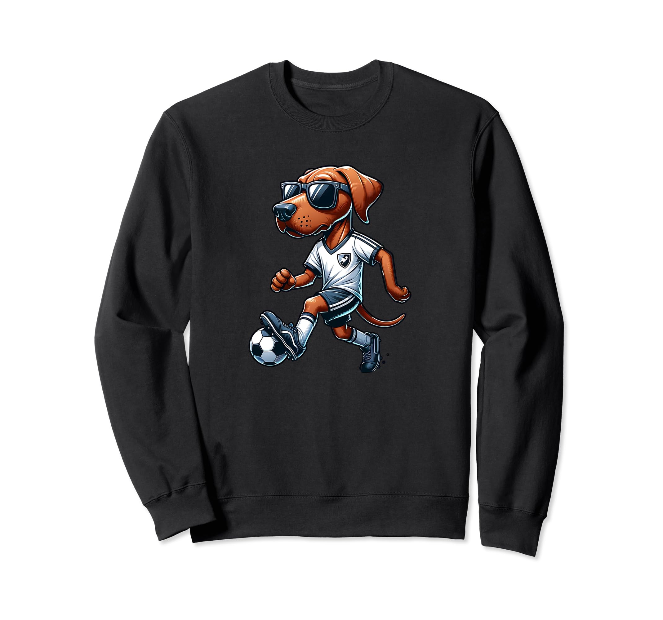 Rodesian Ridgeback Dog Soccer Sweatshirt - Unique Graphic Men Women