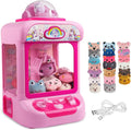 TingingYuli Claw Machine for Kids,Unicorn Mini Vending Machines Candy Grabber Prize Dispenser Toys for Girls,Electronic Arcade Game with 20 Mini Plush Toys for Christmas Easter Birthday Gifts
