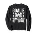 Hockey Goalie Dad Definition Dad Sweatshirt - Unique Graphic Men Women