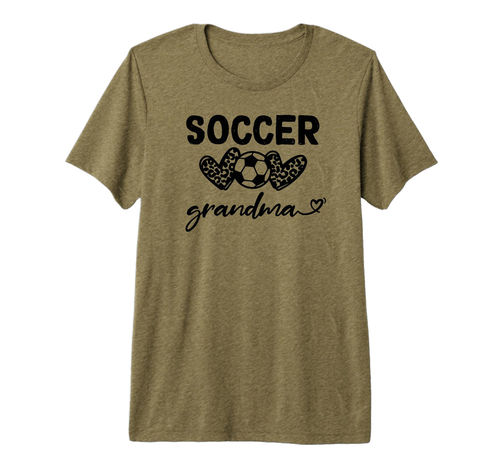 Soccer Mom Leopard Tri Blend T-Shirt - Custom Art Print Men Women