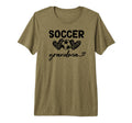 Soccer Mom Leopard Tri Blend T-Shirt - Custom Art Print Men Women