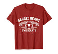 Sacred Heart Two Hearts High School T-Shirt - Fun Novelty Design Men Women