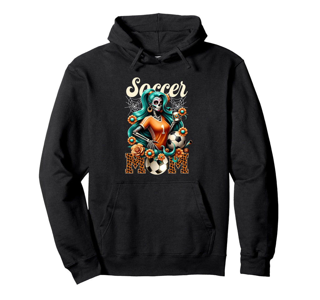 Soccer Mom Sugar Skeleton Coffee Hoodie - Trendy Graphic for Adults