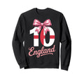10 England Birthday Number 10 Sweatshirt - Fun Novelty Design Men Women