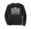 Soccer Goalie Sister Soccer Sweatshirt - Minimalist Print for Adults