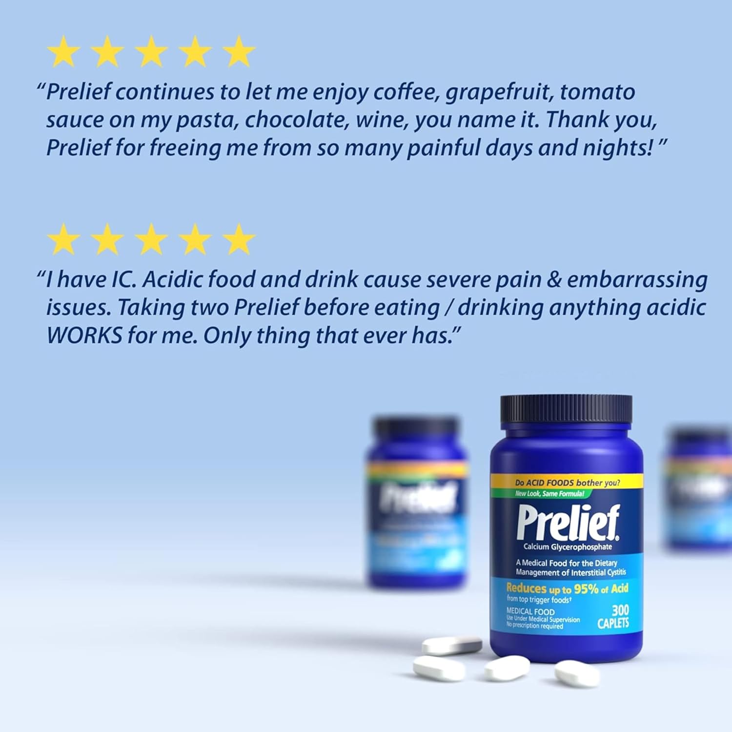 Prelief Dietary Supplement for Bladder Relief & Urinary Tract Support, 300 Capsules.