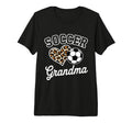 Soccer Grandma Funny Leopard Heart Proud T-Shirt - Streetwear Style Unisex