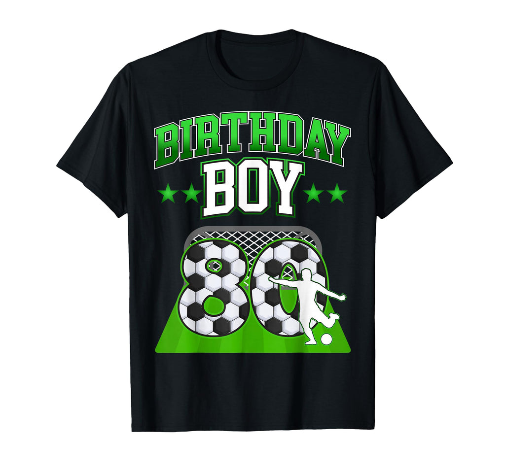 Soccer Themed Birthday Outfit 80 Year Old T-Shirt - Trendy Graphic Unisex