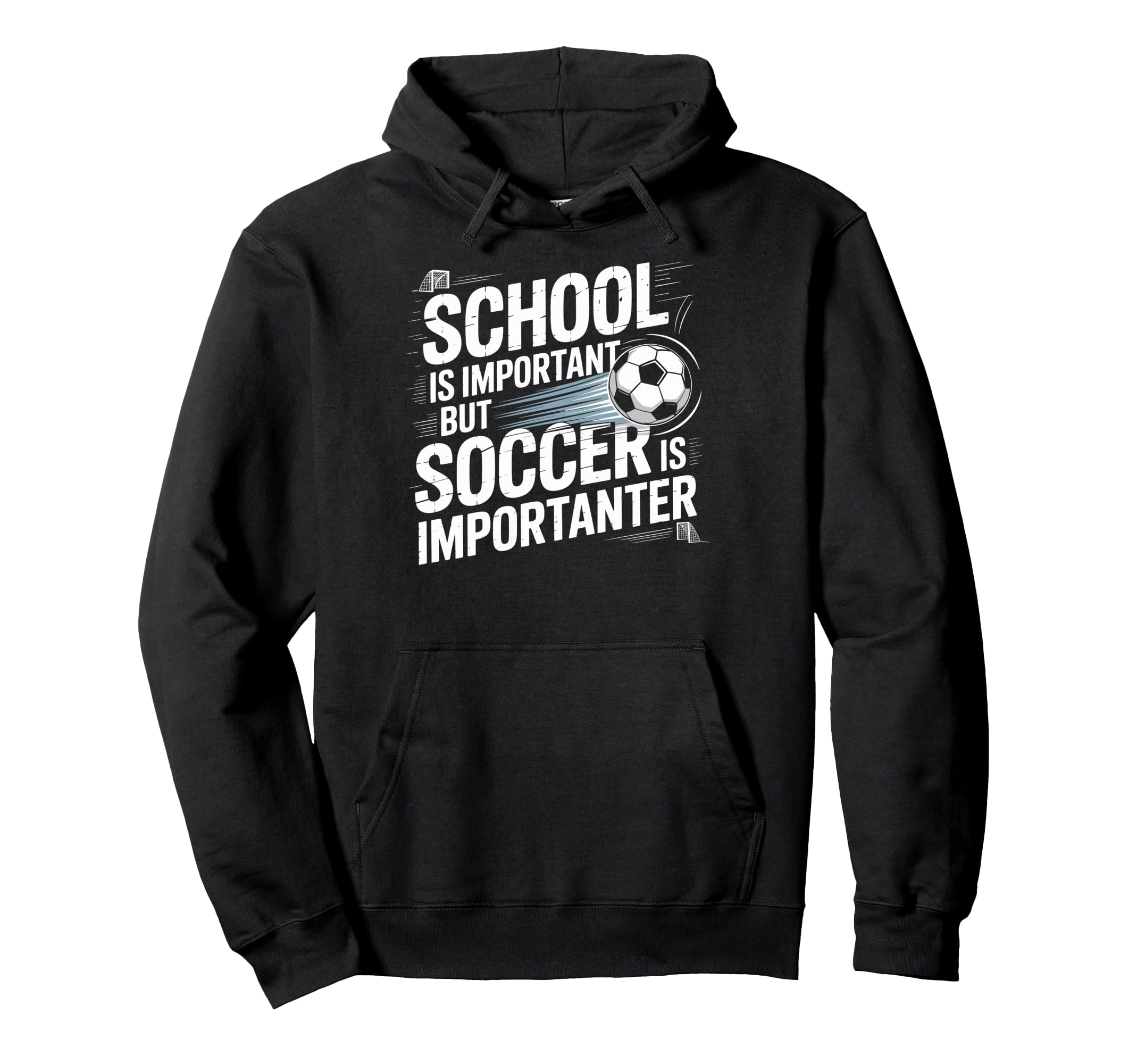 School Is Important But Soccer Is Hoodie - Custom Art Print Unisex