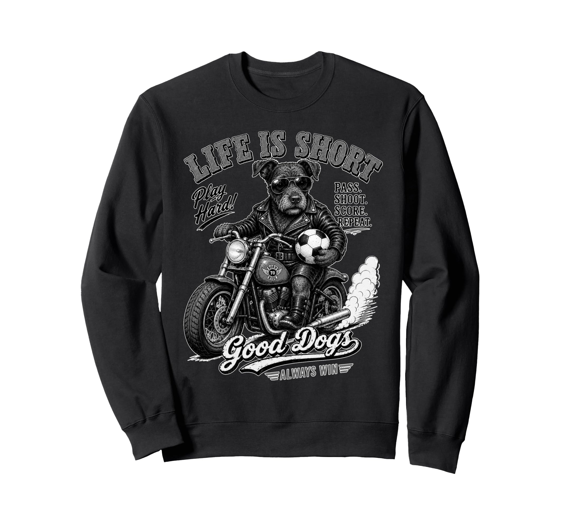 Patterdale Terrier Ride Sweatshirt - Fun Novelty Design Men Women