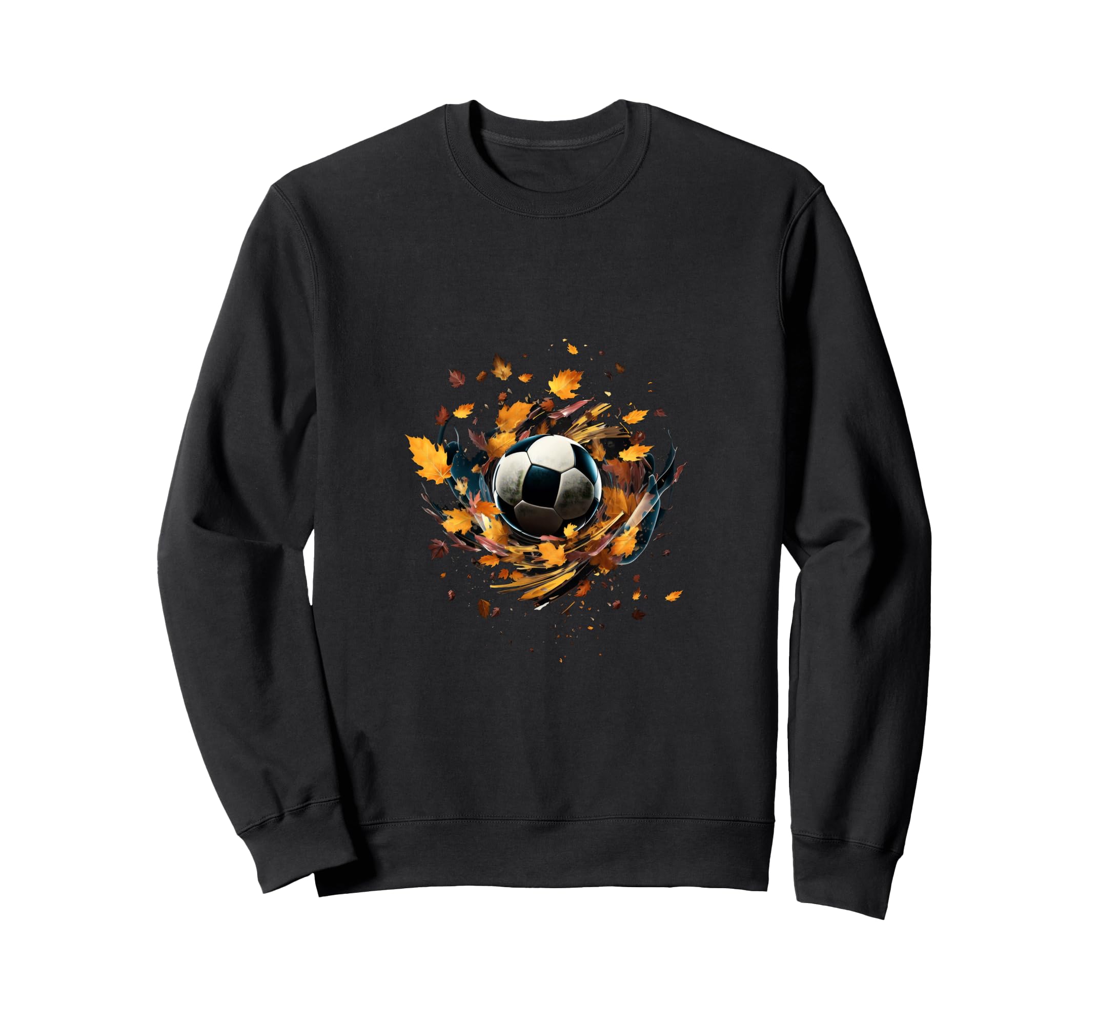 Soccer Autumn Leaves Soccer Sweatshirt - Streetwear Style for Adults