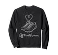 Off To Watch Soccer Cleats Heart Sweatshirt - Streetwear Style for Adults