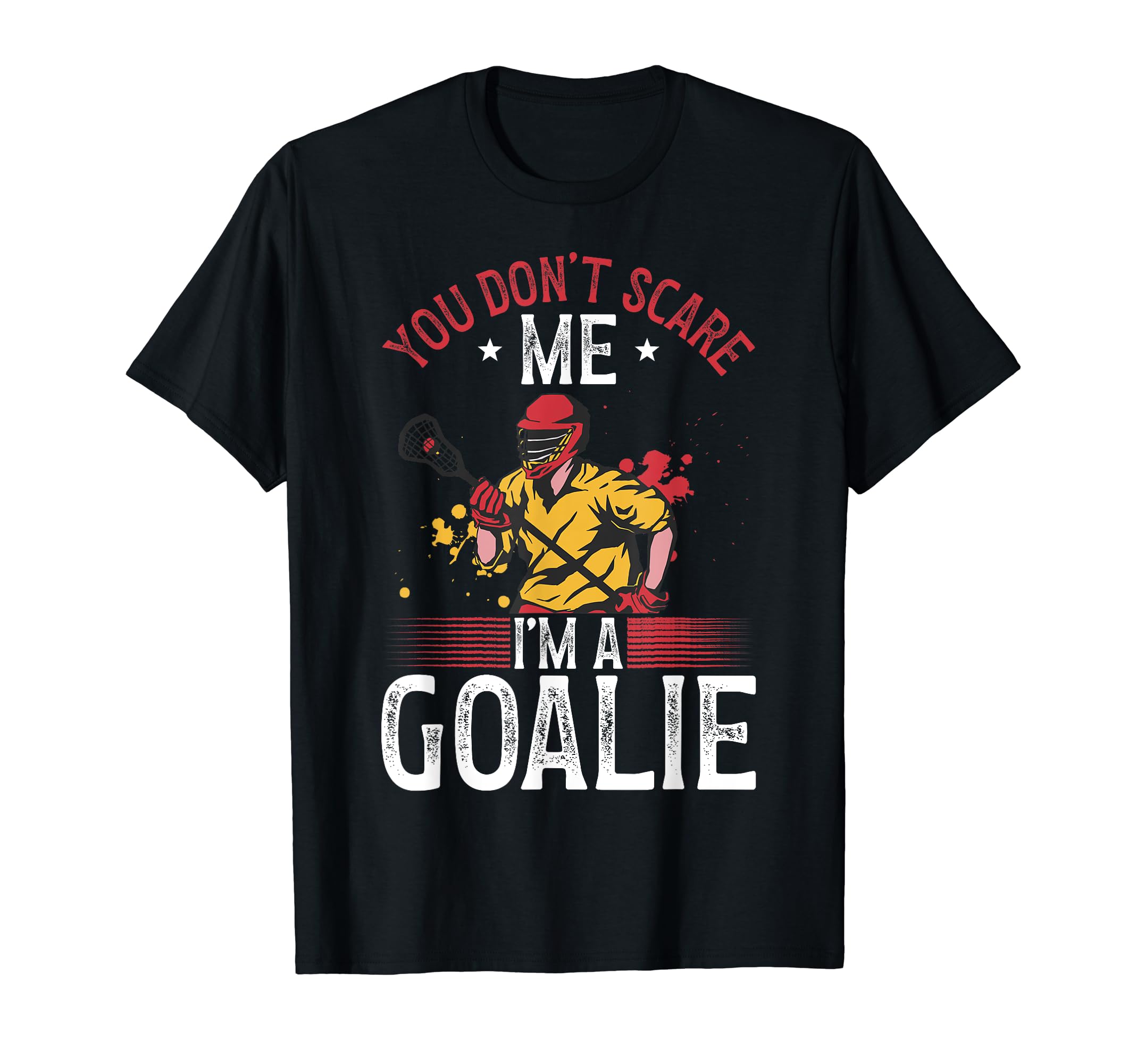 Lacrosse Goalie Lax Goalkeeper T-Shirt - Custom Art Print Men Women