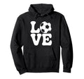Love Soccer Ball Funny Football Fan Hoodie - Streetwear Style for Adults