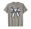 Soccer Coquette Bow Watercolor And T-Shirt - Unique Graphic Men Women