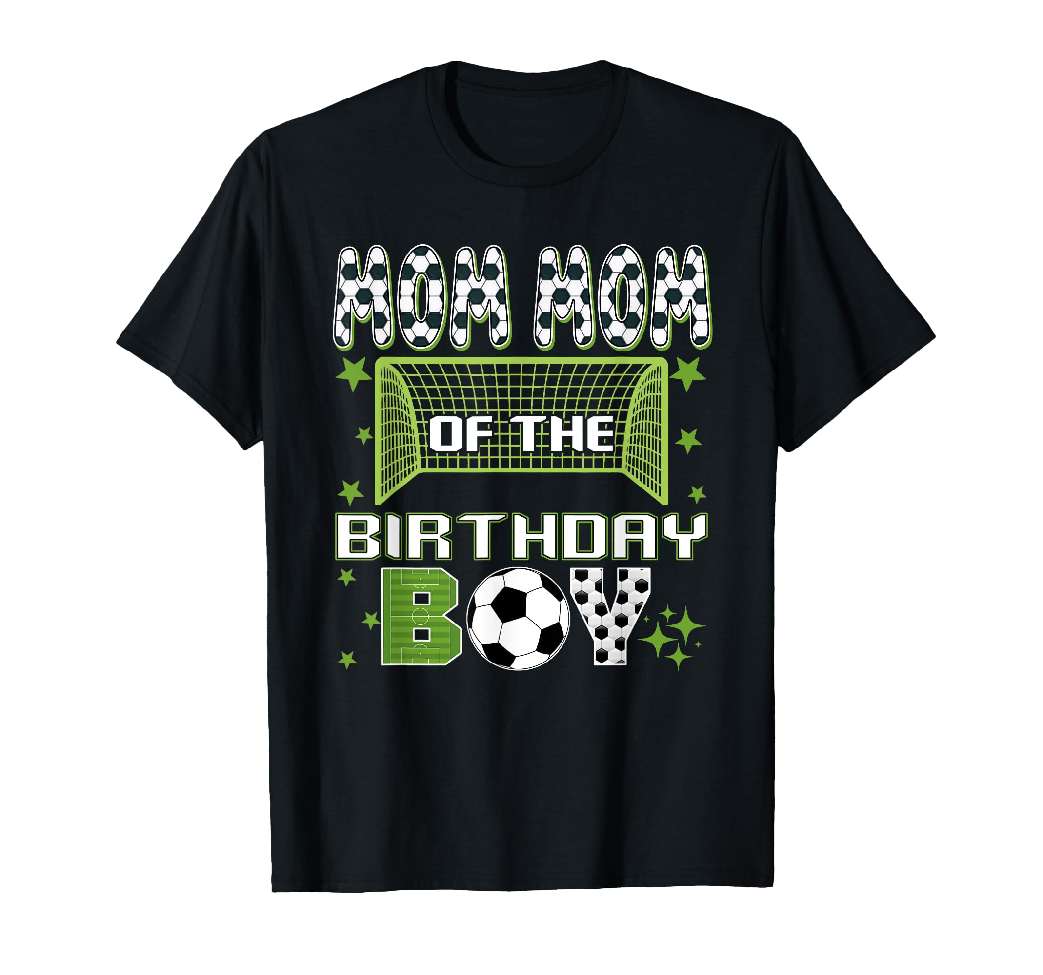 Mom Mom Birthday Soccer Group Family T-Shirt - Novelty Apparel for Adults