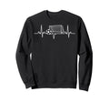 Soccer Heartbeat Football Lovers Sweatshirt - Minimalist Print for Adults