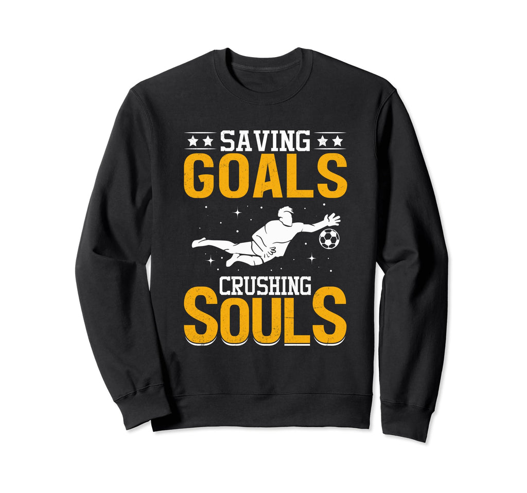 Soccer Goalie Cleat Soccer Net Sweatshirt - Trendy Graphic for Adults