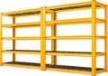 REIBII Garage Shelving Load 3000LBS, 5-Tier Storage Shelves, Adjustable Heavy Duty Metal Shelving Unit for Pantry, Basement, Warehouse, 72" H x 36" W x 16" D, 2PC