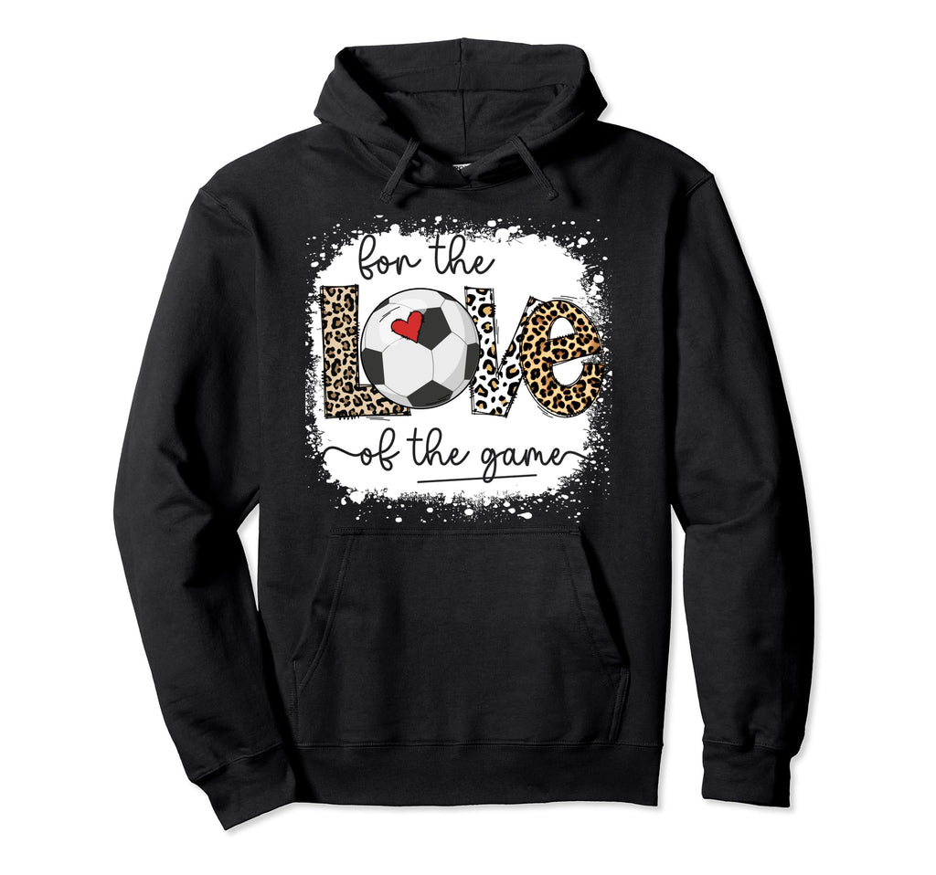 Love Game Bleached Soccer Game Hoodie - Casual Everyday Wear for Adults