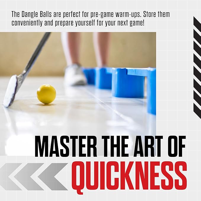 Snipers Edge Hockey Stickhandling Balls - Hockey Dangle Balls with Bag - Improve Stickhandling On and Off The Ice - Bring Anywhere!