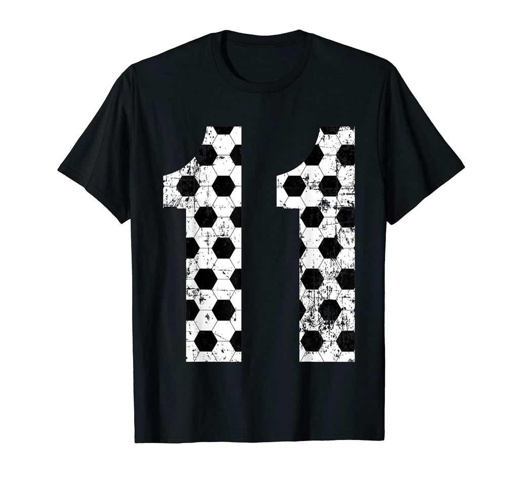 Soccer 11 Jersey Number T-Shirt - Trendy Graphic for Adults