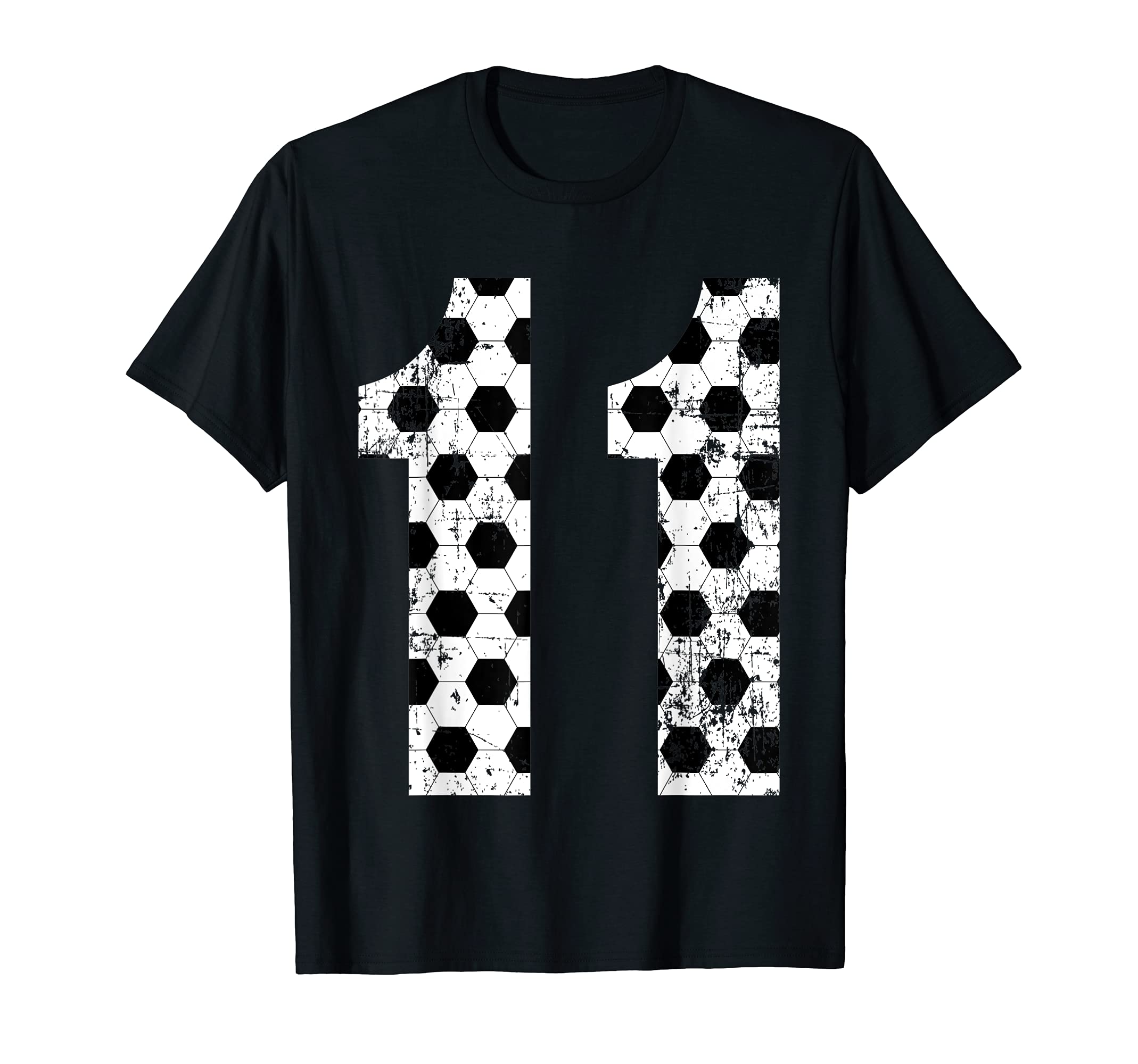 Soccer 11 Jersey Number T-Shirt - Trendy Graphic for Adults