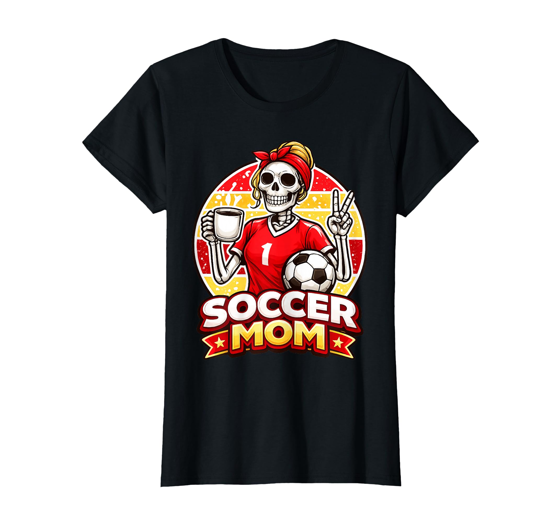 Soccer Mom Game Day Coffee Lover T-Shirt - Custom Art Print for Adults