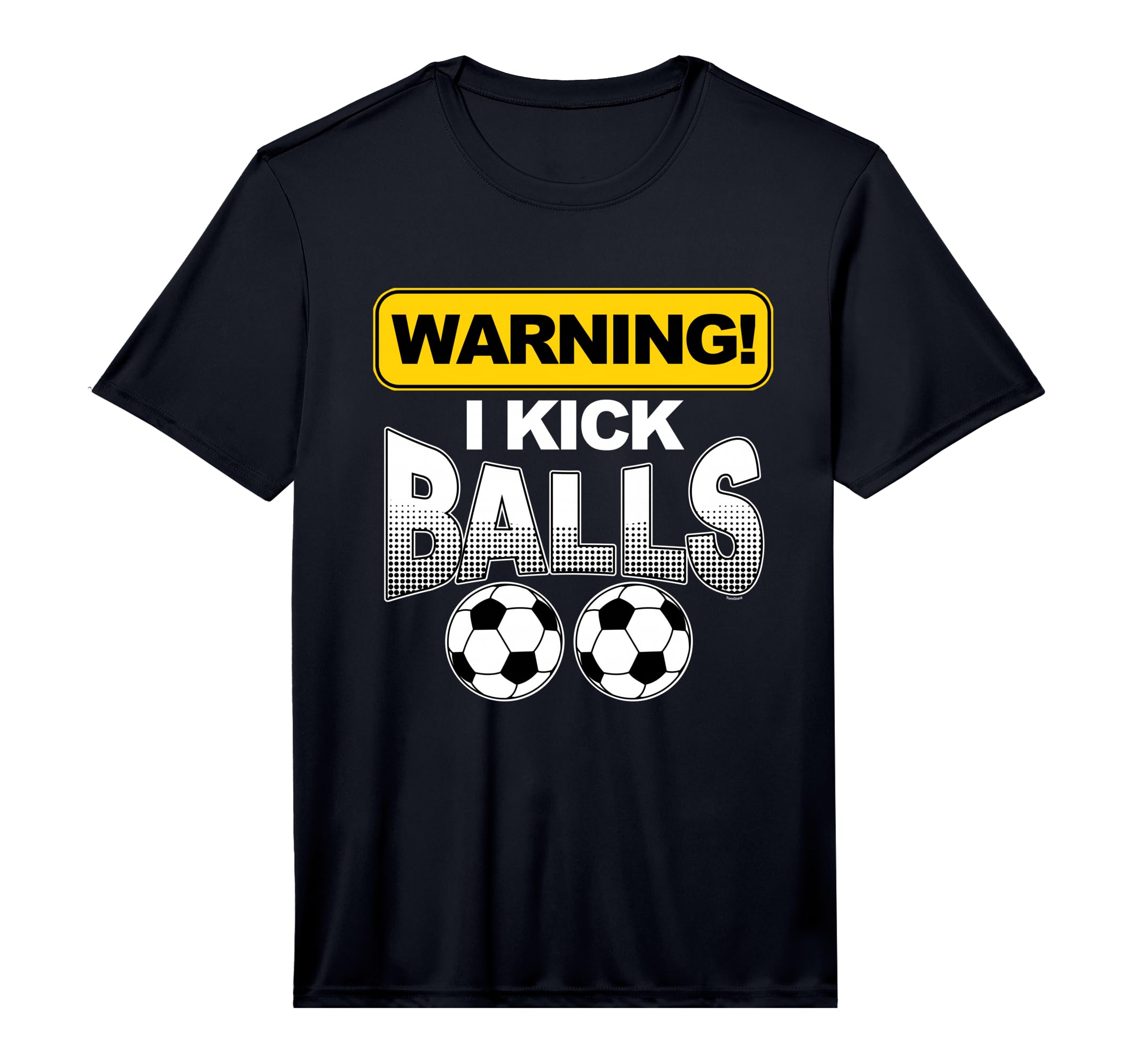 Mens Ich Kicke Balls Striker Football T-Shirt - Graphic Print Men Women