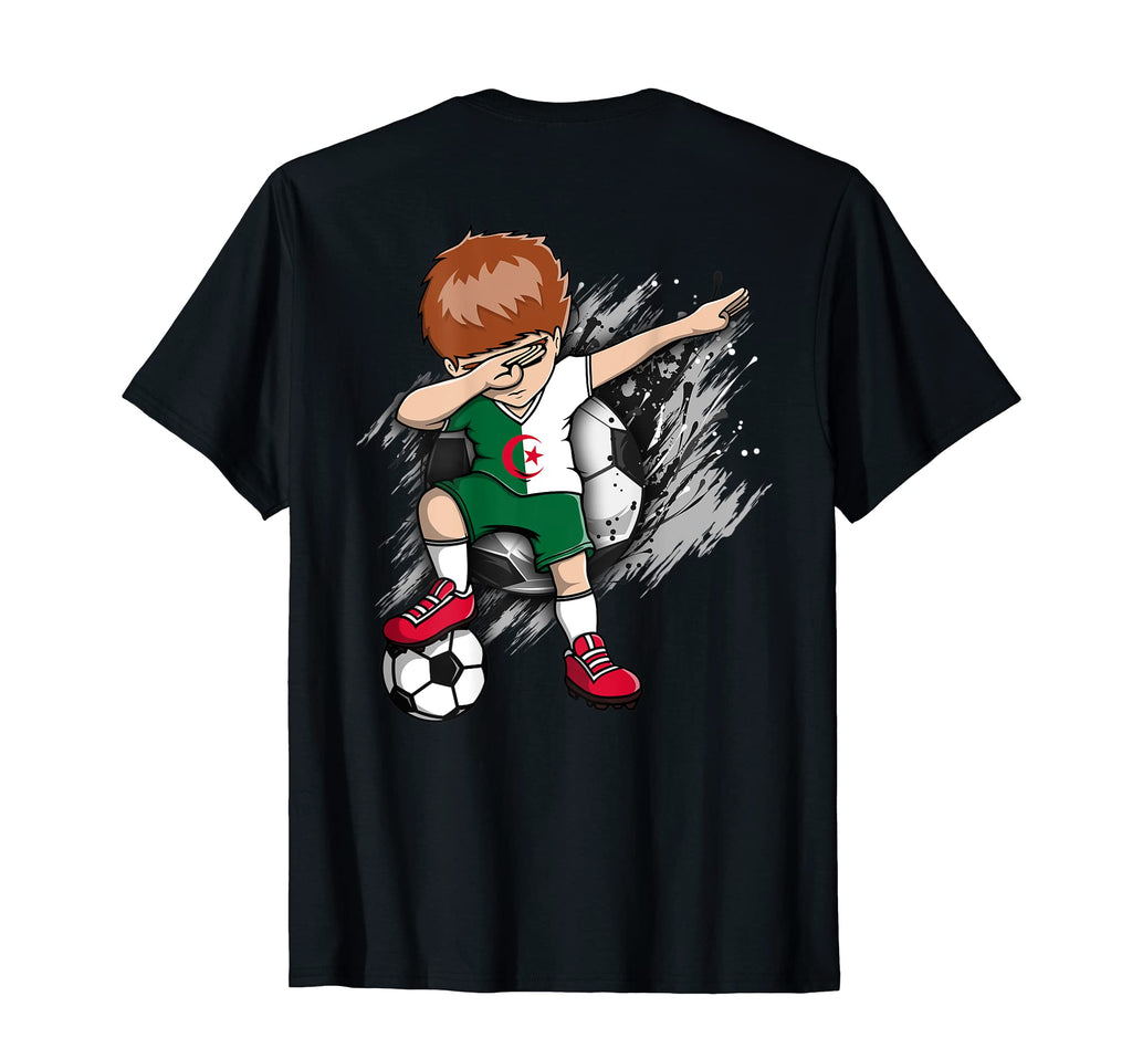 Dabbing Soccer Algeria Jersey Algerian T-Shirt - Trendy Graphic Men Women