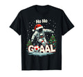 Ho Ho Goaal Soccer Player Astronaut T-Shirt - Casual Everyday Wear Unisex