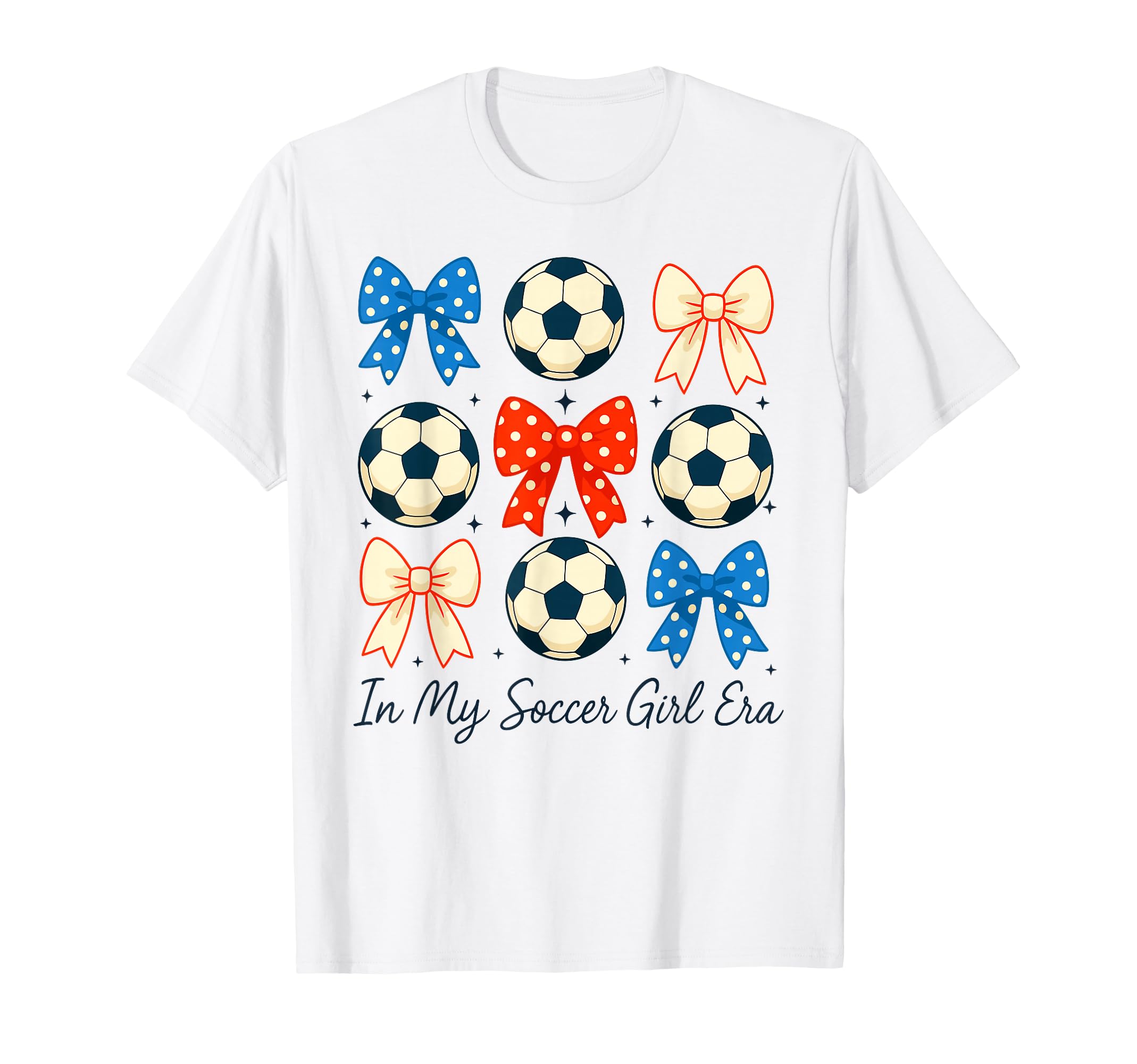 Funny Patriotic Bows Red White Blue My T-Shirt - Graphic Print Men Women