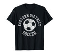 Eastern District Soccer Distressed T-Shirt - Fun Novelty Design for Adults